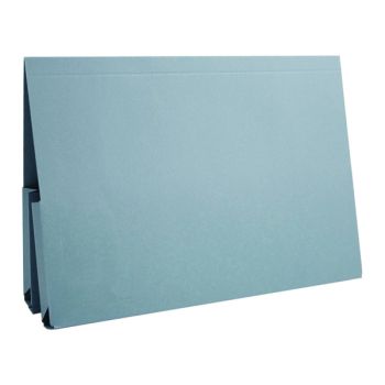Exacompta Guildhall Legal Double Pocket Wallet Foolscap Blue (Pack of 25) 214-BLU
