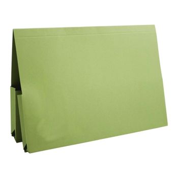 Exacompta Guildhall Legal Double Pocket Wallet Foolscap Green (Pack of 25) 214-GRN