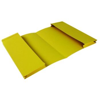 Exacompta Guildhall Legal Double Pocket Wallet Foolscap Yellow (Pack of 25) 214-YLW