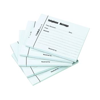 Exacompta Guildhall Telephone Message Pad 100 Sheet 127x102mm (Pack of 5) 1571