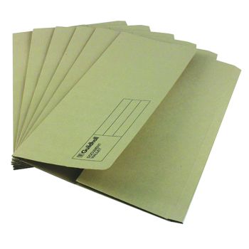 Exacompta Guildhall Document Wallet Foolscap Buff (Pack of 50) GDW1-BUF