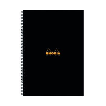 Rhodia Business A4 Book Wirebound Hardback 160 Pages Black (Pack of 3) 119232C