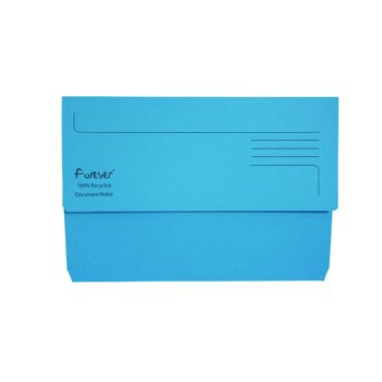 Exacompta Forever Document Wallet Manilla Foolscap Bright Blue (Pack of 25) 211/5001