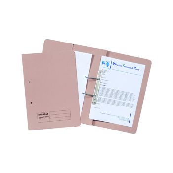 Exacompta Guildhall Heavyweight Transfer Spiral Pocket File 420gsm FC Buff (Pack of 25) 211/6001