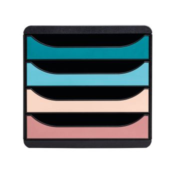 Exacompta Skandi Big Box Recycled 4 Drawer Set Assorted 310606D