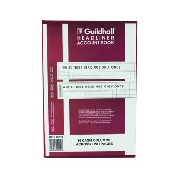 Exacompta Guildhall Headliner 16 Column Account Book 38/16 1152
