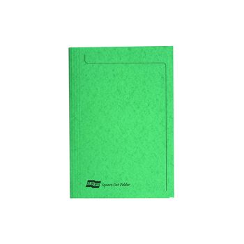 Europa Square Cut Folder 300 micron Foolscap Green (Pack of 50) 4823