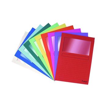 Exacompta Forever Bright Window Files A4 Assorted (Pack of 100) 50100E