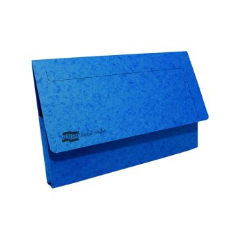 Exacompta Europa Pocket Wallet Foolscap Blue (Pack of 10) 5255Z