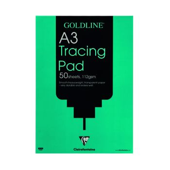 Clairefontaine Goldline Heavyweight Tracing Pad 112gsm A3 50 Sheets GPT3A3