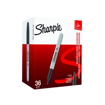 Sharpie Permanent Marker Fine Black (Pack of 36) 2025040
