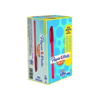 PaperMate InkJoy 100 Ballpoint Pen Medium Red (Pack of 50) S0957140