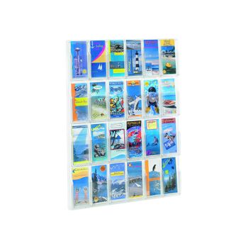 Safco 24 Pocket Deluxe Pamphlet Literature Rack 5600VL