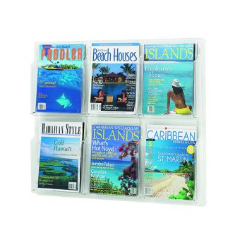 Safco 6 Pocket Deluxe Magazine Presenter A4 5607CL