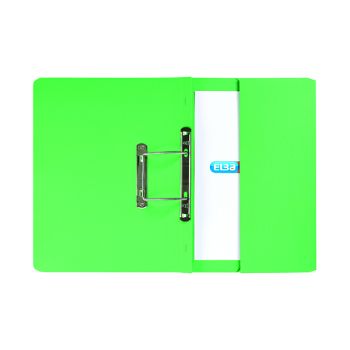 Elba Spring Pocket File 320gsm Foolscap Green (Pack of 25) 100090147