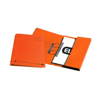 Elba Spring Pocket File 320gsm Foolscap Orange (Pack of 25) 100090148