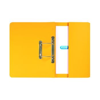 Elba Spring Pocket File 320gsm Foolscap Yellow (Pack of 25) 100090150