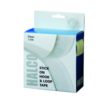 Halco Stick On Hook and Loop Roll 20mm x 5m 20AWHL5(BOX)