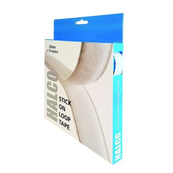 Halco Stick On Loop Roll 20mm x 10m (Loop roll with permanent adhesive back) 20AWL10(BOX)