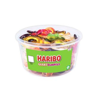 Haribo Giant Dummies Sweets Drum 816g 13590