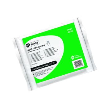 Shield Clear Polyethylene Gloves in Bags Large (Pack of 100) GD52