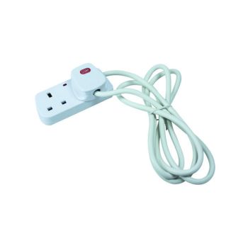 CED 2-Way Extension Lead White CEDTS2213M