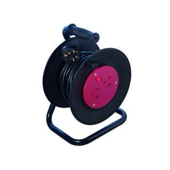 Heavy Duty 2-Way 10 Amp Extension Reel 25m Black WCR252/CHT2513
