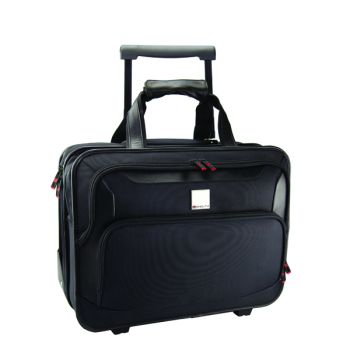 Monolith Deluxe Nylon Wheeled Laptop Case Black 2372