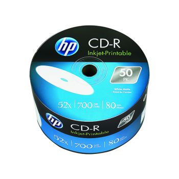 HP CD-R Inkjet Print 52X 700MB Wrap (Pack of 50) 69301