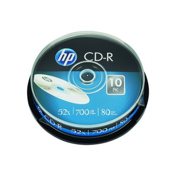 HP CD-R 52X 700MB Spindle (Pack of 10) 69308