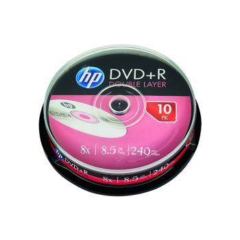 HP DVD+R DL 8X 8.5GB Spindle (Pack of 10) 69309