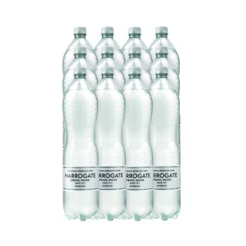 Harrogate Spring Bottled Water Sparkling 1.5L PET Silver Label/Cap (Pack of 12) P150122C
