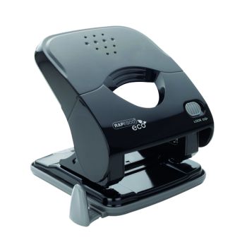 Rapesco ECO X5-40ps Less Effort 2 Hole Punch Black 1525