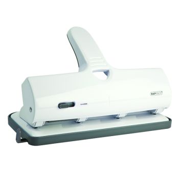 Rapesco ALU 40 Heavy Duty 4 Hole Punch Capacity 40 Sheets White 1324