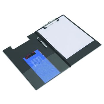Rapesco Foldover Clipboard Foolscap Black VFDCB0L3