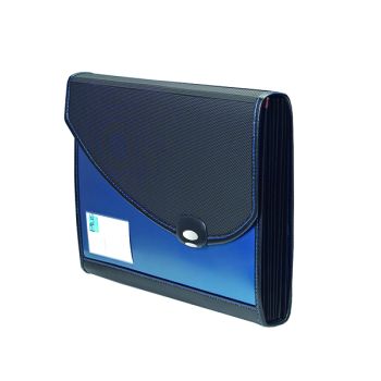 Rapesco Designer Expanding File 7-Part Polypropylene A4 Plus Blue 0679