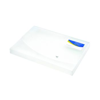 Rapesco Rigid Wallet Box File 25mm Capacity 250 Sheets A4 Clear 0708