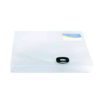 Rapesco Rigid Wallet Box File 40mm Capacity 400 Sheets A4 Clear 0711