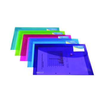 Rapesco ID Popper Wallet Translucent Assorted (Pack of 5) 0700