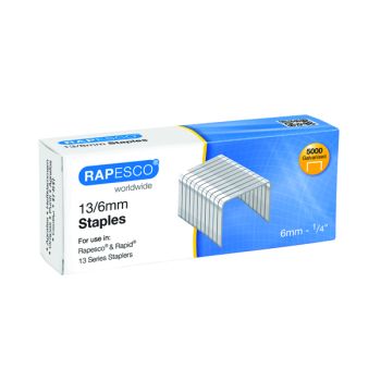 Rapesco 13/6mm Staples Chisel Point (Pack of 5000) S24602Z6