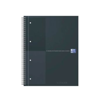 Oxford Hardback Wirebound Notebook 160 Pages Special Edition A4+ Black 400194457-S