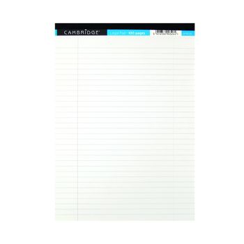 Cambridge Legal Pad 100P 70gsm A4 White (Pack of 10) 100080159