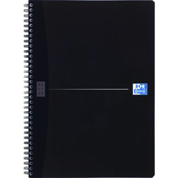 Oxford Card Cover Wirebound Notebook A4 Black (Pack of 5) 100102931