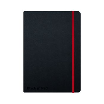 Black n' Red Casebound Hardback Notebook A5 Black 400033673