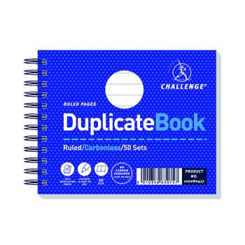Challenge Wirebound Carbonless Duplicate Book 50 Sets 105x130mm (Pack of 5) 100080427