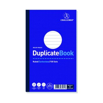 Challenge Carbonless Duplicate Book 100 Sets 210x130mm (Pack of 5) 100080458