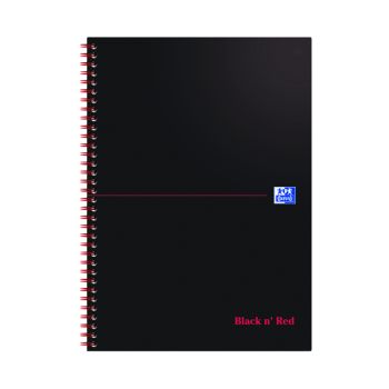 Black n' Red Wirebound Notebook 100 Pages A4 (Pack of 10) 846350152