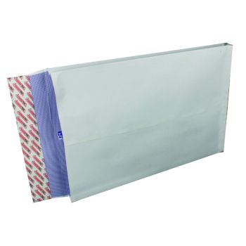 Plus Fabric Gusset Envelope 381x254x25mm Peel and Seal 120gsm White (Pack of 100) H28866
