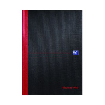 Black n' Red Plain Casebound Hardback Notebook A4 (Pack of 5) 100080489