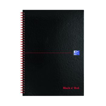 Black n' Red 5mm Square Wirebound Hardback Notebook A4 (Pack of 5) 846350102